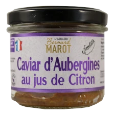 tartinade caviar aubergine jus de citron